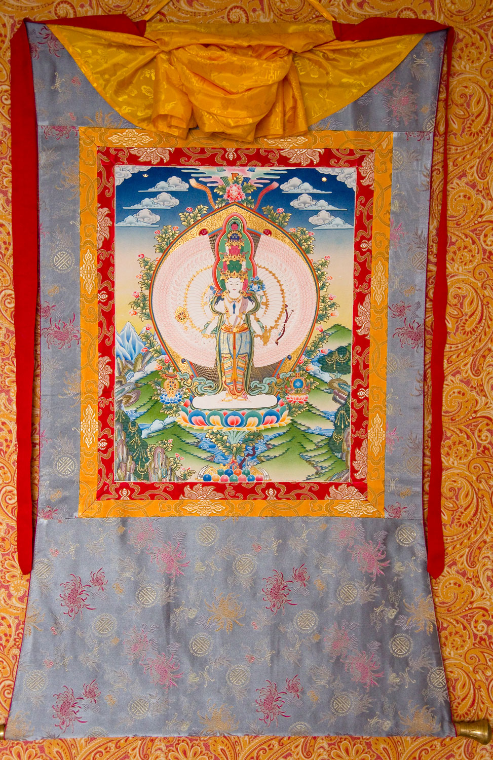 Авалокитешвара Будда сострадания | Тибетская танка (thankas)