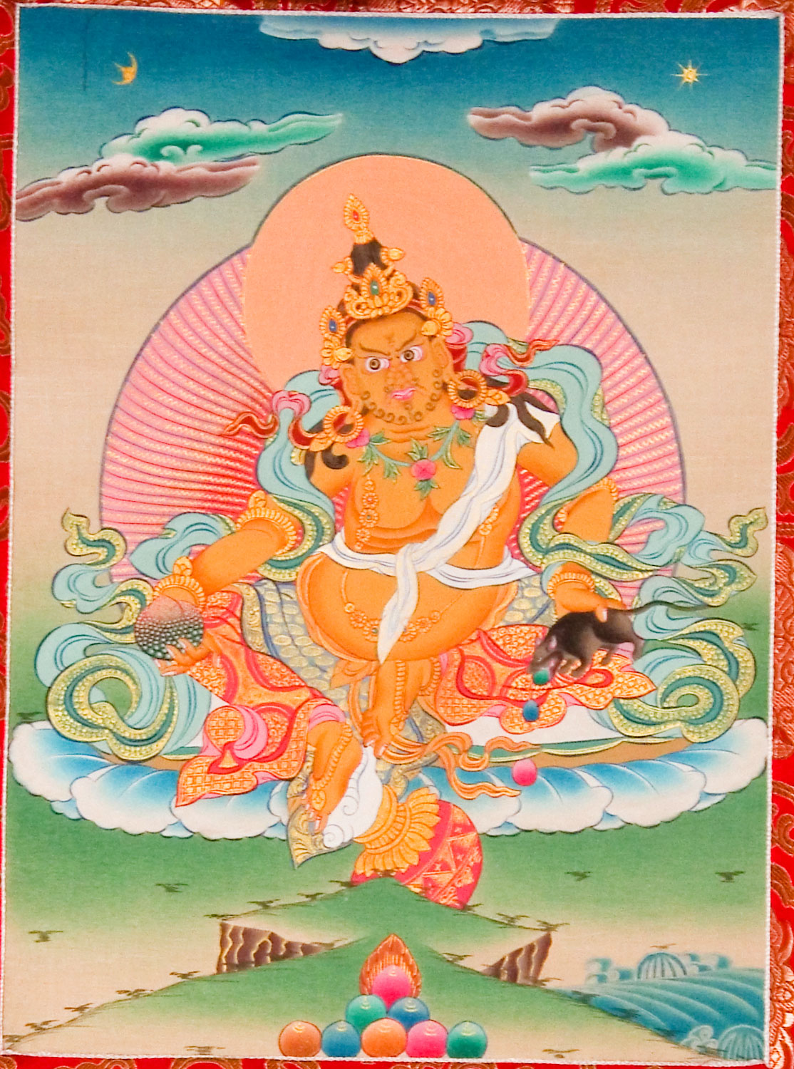 Дзамбала (Zambala) | буддистская танка (thankas)