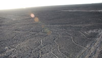 Пустыня Наска (Nazca). Геоглиф "Руки" со смотровой вышки