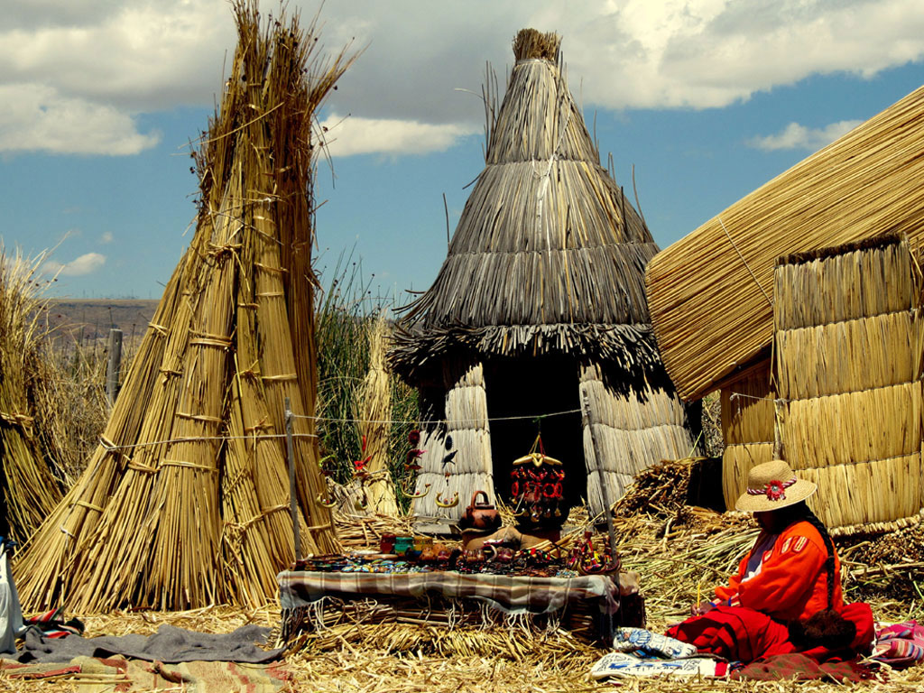 Титикака (Titicaca) | Жилища индейцев урос