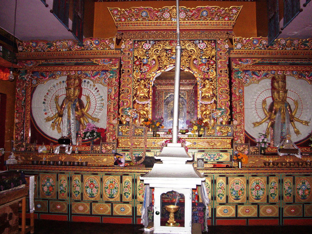 Ченрезиг Гомпа (Chanraszing, Jainraisig Gonpa) храм Авалокитешвары
