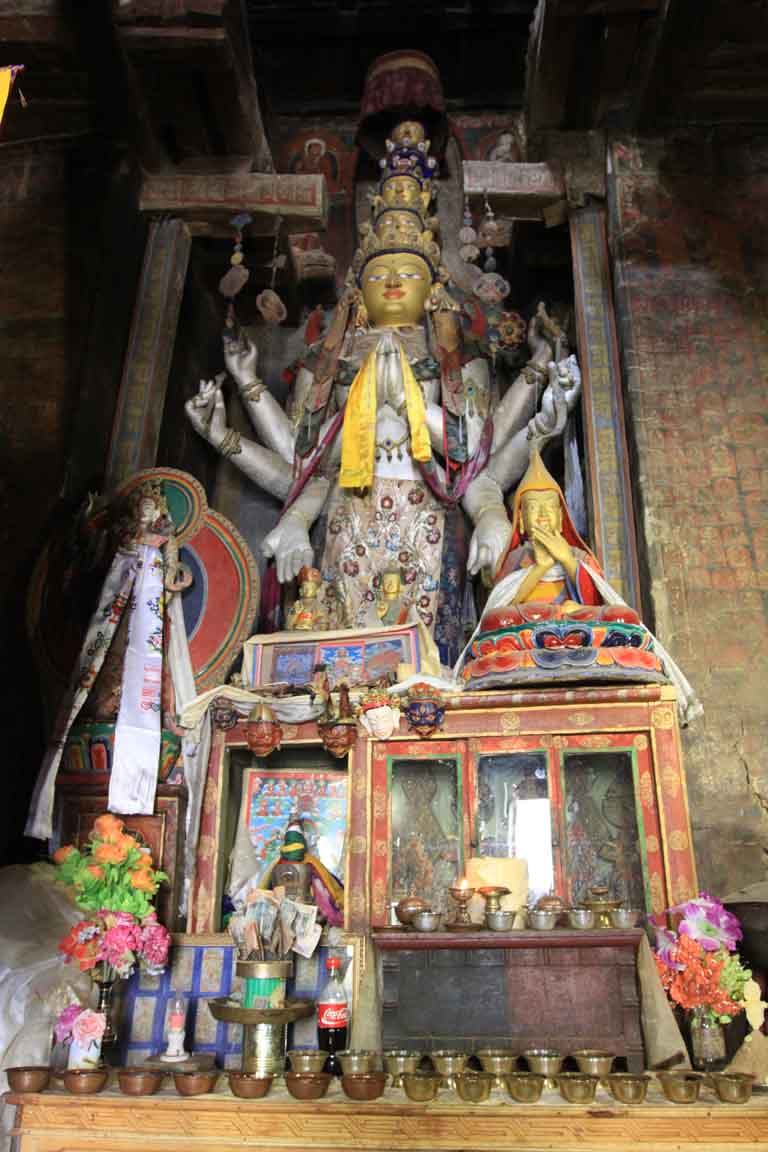 Авалокитешвара (Chuchig Zhal) в Ванла Гомпа (Wanla Gompa)