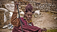 Таши (Gyen Tashi) старый монах из Каспанга (Kaspang Gompa)